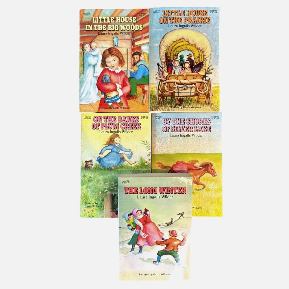 Vintage 1971 Set of Little House Books By Laura Ingalls Wilder, Early Years, PB
